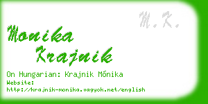 monika krajnik business card